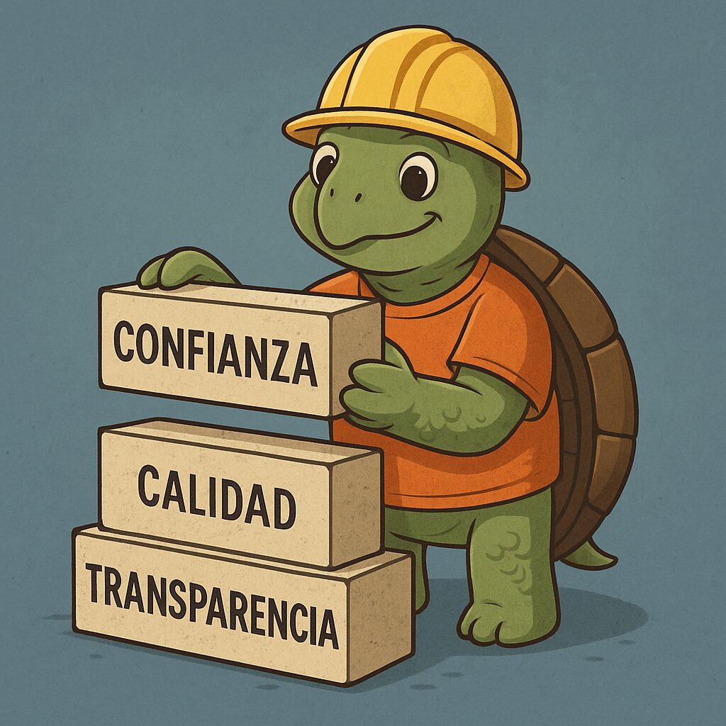 La tortuga representa avance lento pero seguro. Ideal para simbolizar una marca que construye reputación paso a paso, sin depender del ruido publicitario.