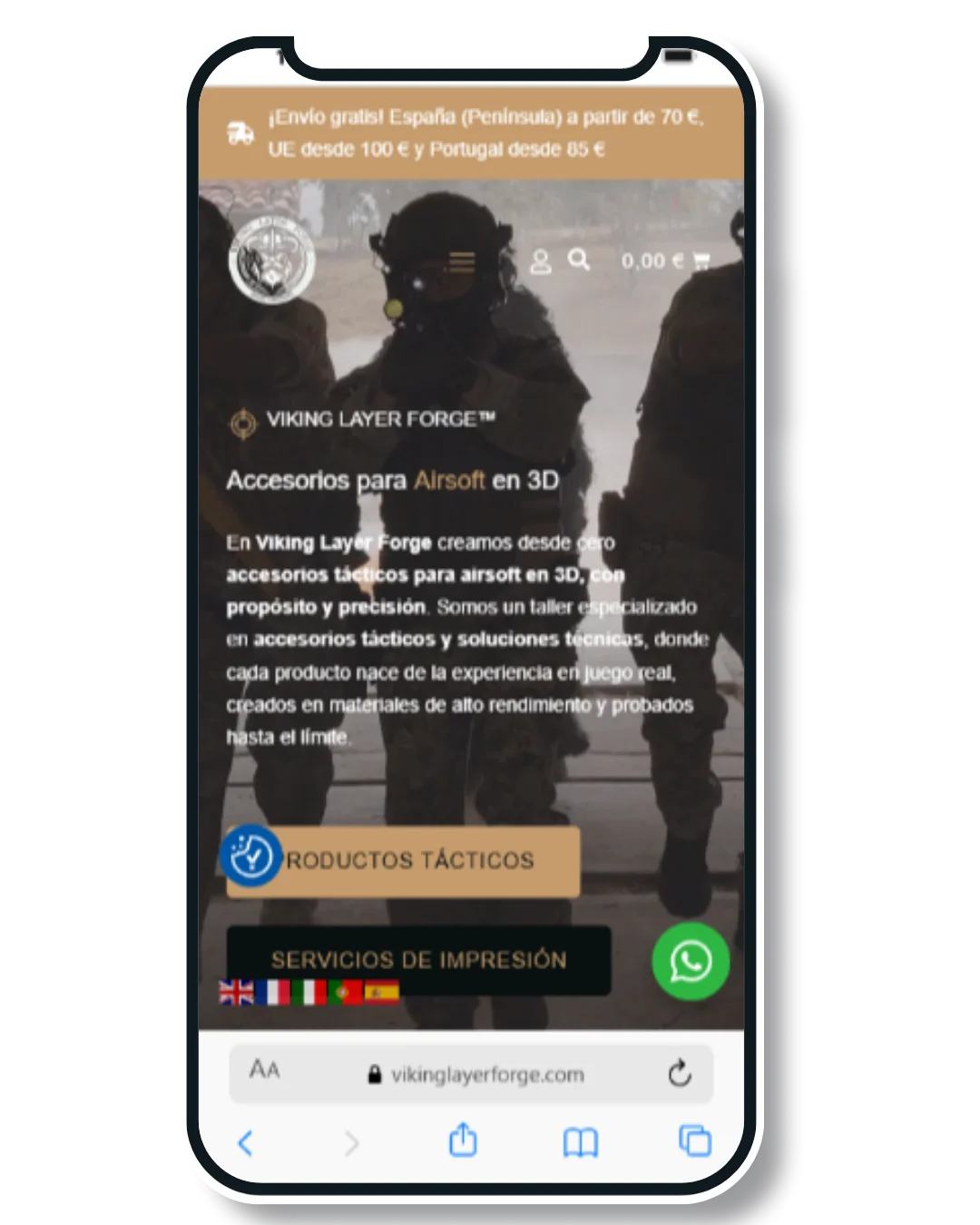 Viking Layer Forge - E-Commerce de armas de réplicas desarrollado por JCL